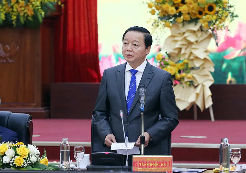 Bộ trưởng TN&MT Trần Hồng Hà. Bộ trưởng TN&MT Trần Hồng Hà.