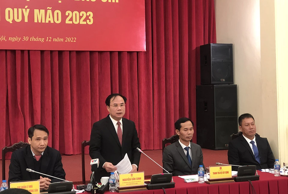 Thứ trưởng Bộ Xây dựng Nguyễn Văn Sinh. Ảnh: TP