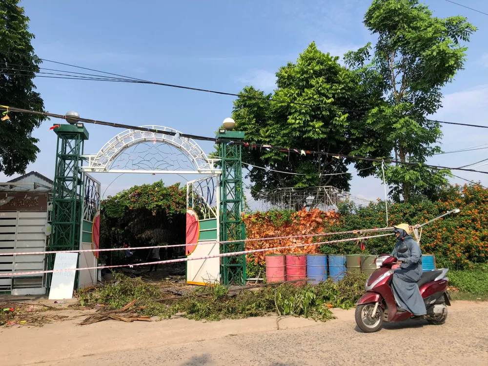 Dự án Vườn sinh thái Hoa Bay bị phong tỏa để xử lý (Ảnh: TP) Dự án Vườn sinh thái Hoa Bay bị phong tỏa để xử lý (Ảnh: TP)