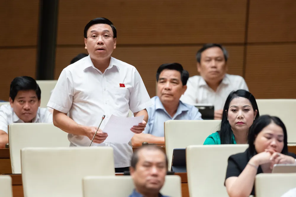 Đại biểu Nguyễn Văn Mạnh, đoàn ĐBQH tỉnh Vĩnh Phúc. Ảnh: QH