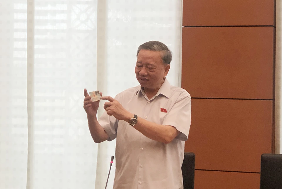 Bộ trưởng Công an Tô Lâm (Ảnh: Trọng Phú)