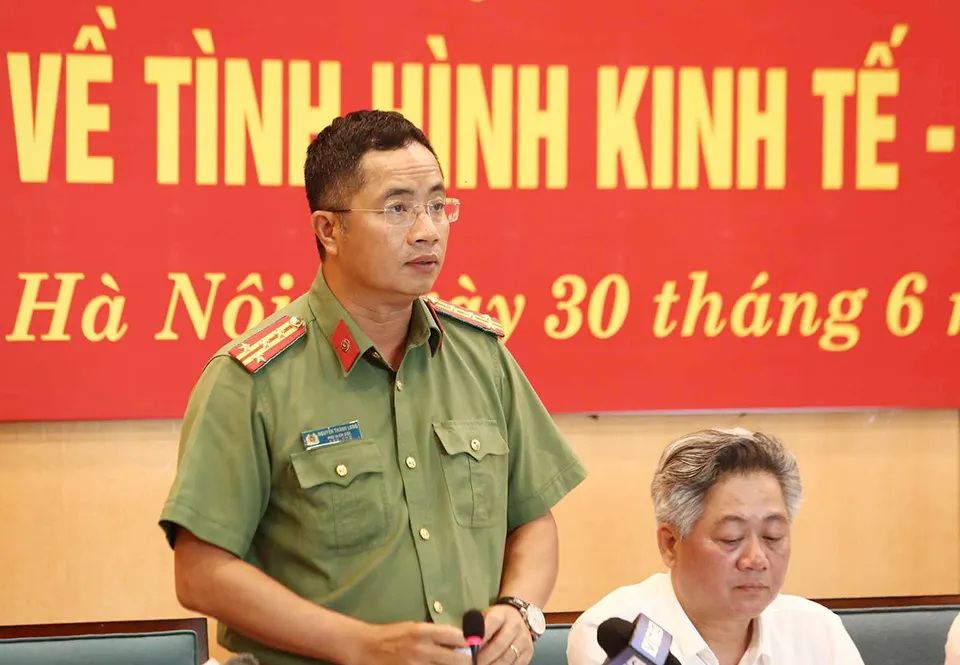 Đại tá Nguyễn Thanh Long, Phó Giám đốc CATP Hà Nội. Ảnh: TRỌNG PHÚ