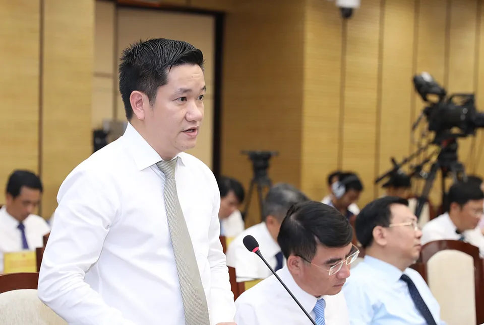 Giám đốc Sở TN&amp;MT Hà Nội Nguyễn Huy Cường. Ảnh: TP