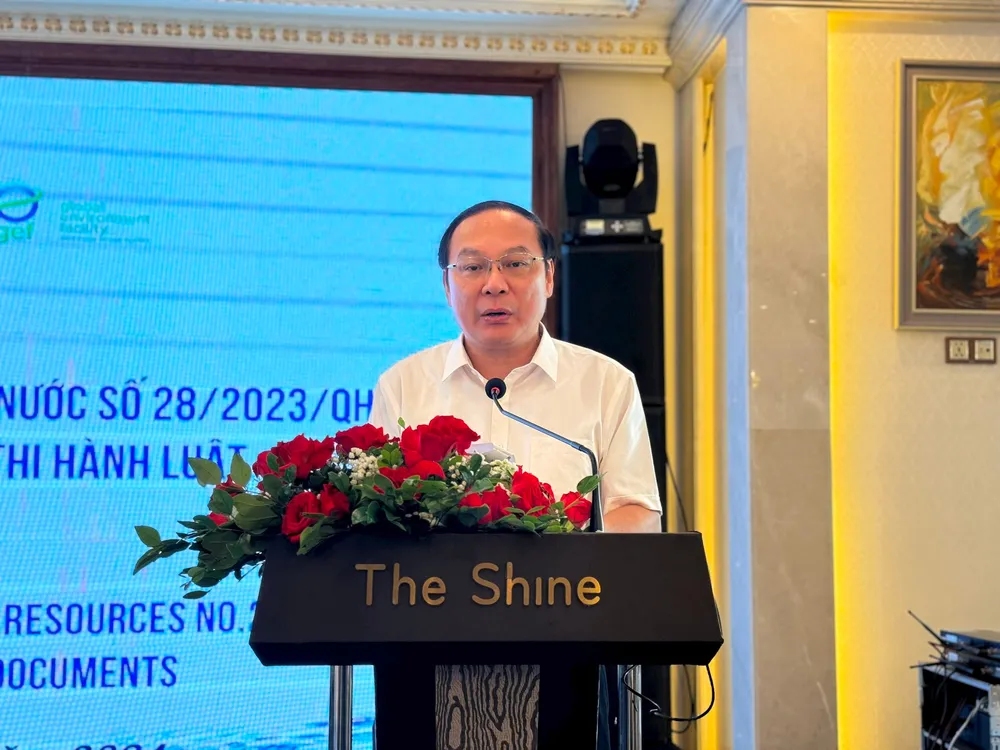 Thứ trưởng Bộ TN&MT Lê Công Thành. Luật Tài nguyên nước