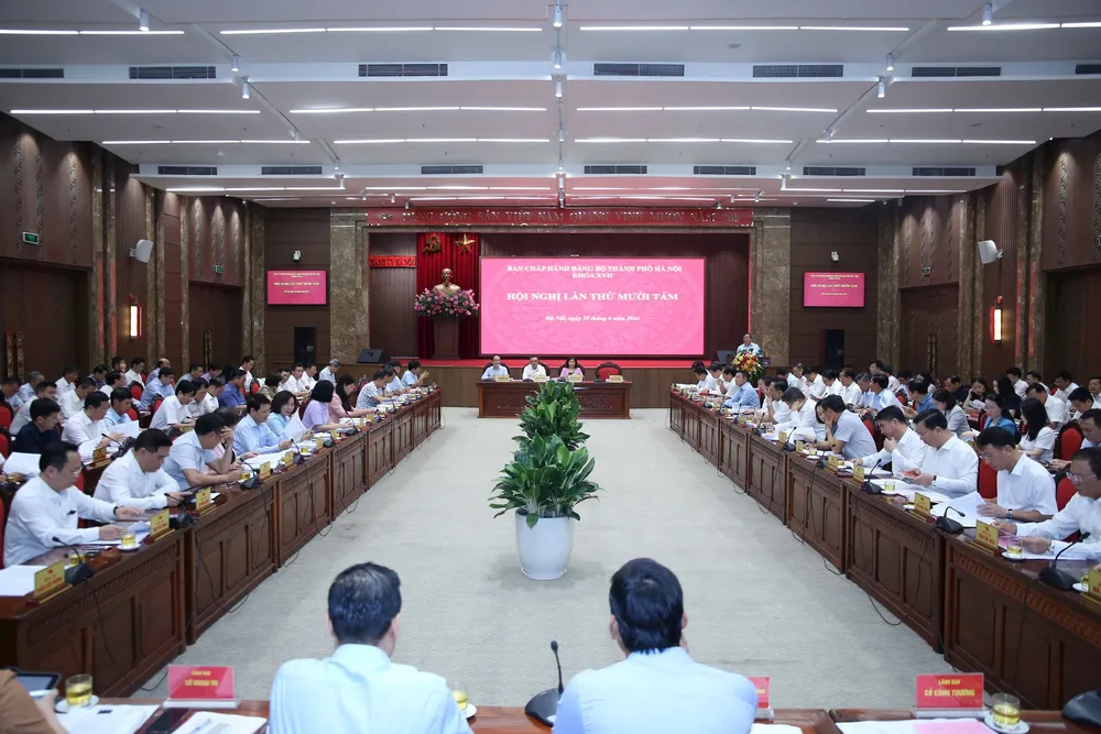 Hội nghị lần thứ 18 của Ban Chấp hành Đảng bộ TP Hà Nội diễn ra ngày 25-6. thanh-uy-ha-noi.jpg