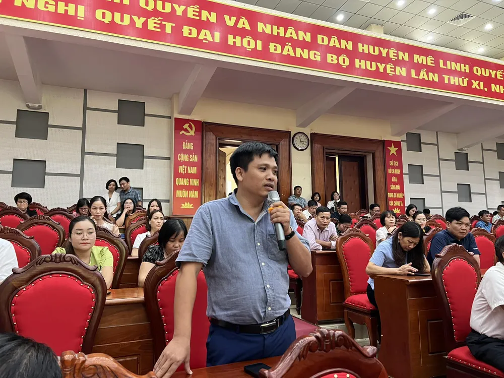 Cử tri Vũ Văn Tĩnh, xã Tráng Việt, huyện Mê Linh. Ảnh: Trọng Phú chu-tich-ubnd-tp-ha-noi-tinh.jpg