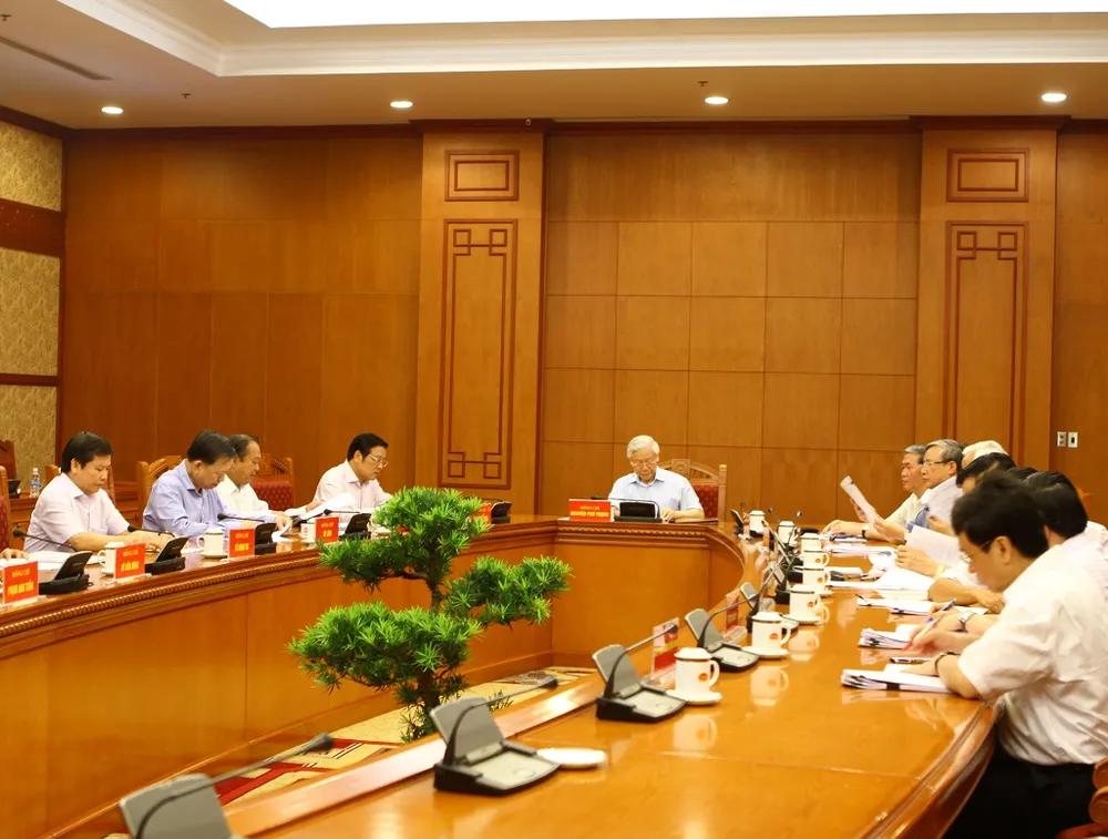 Tổng Bí thư Nguyễn Phú Trọng chủ trì cuộc họp của Thường trực Ban Chỉ đạo Trung ương về phòng, chống tham nhũng