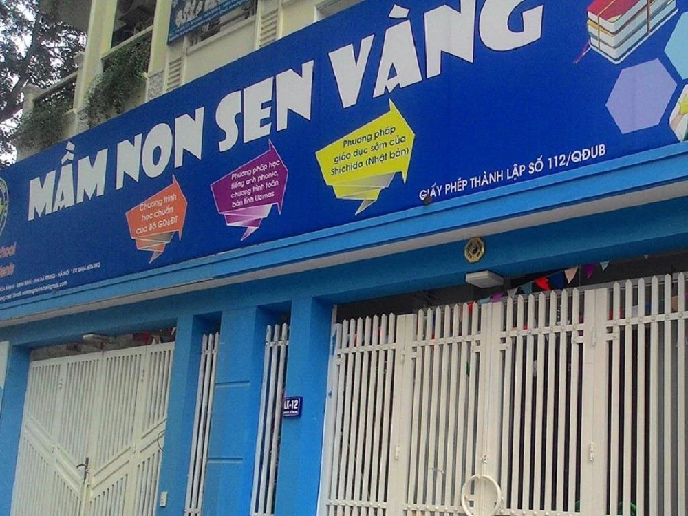 Trường mầm non Sen Vàng giải thể sau vụ bạo hành trẻ ảnh 1