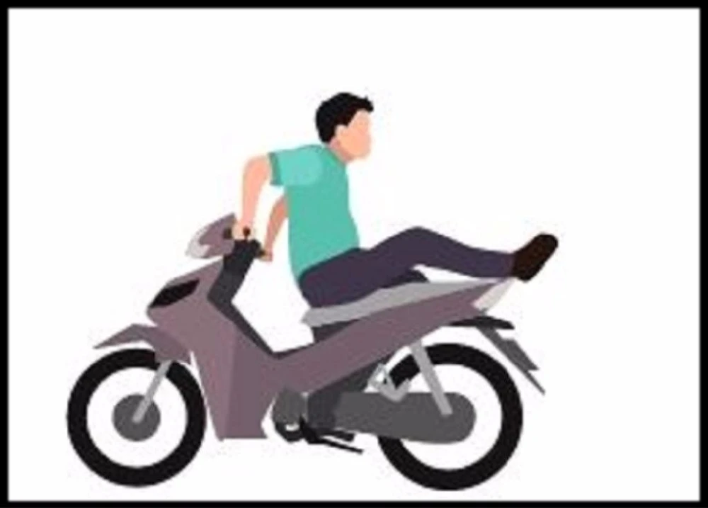 Quay người về phía sau để điều khiển xe hoặc bịt mắt điều khiển xe