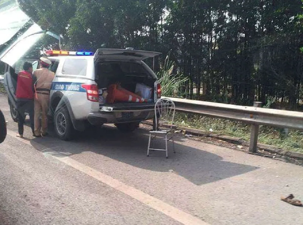 Chiến sĩ CSGT bị tông trên cao tốc đã tử vong ảnh 1