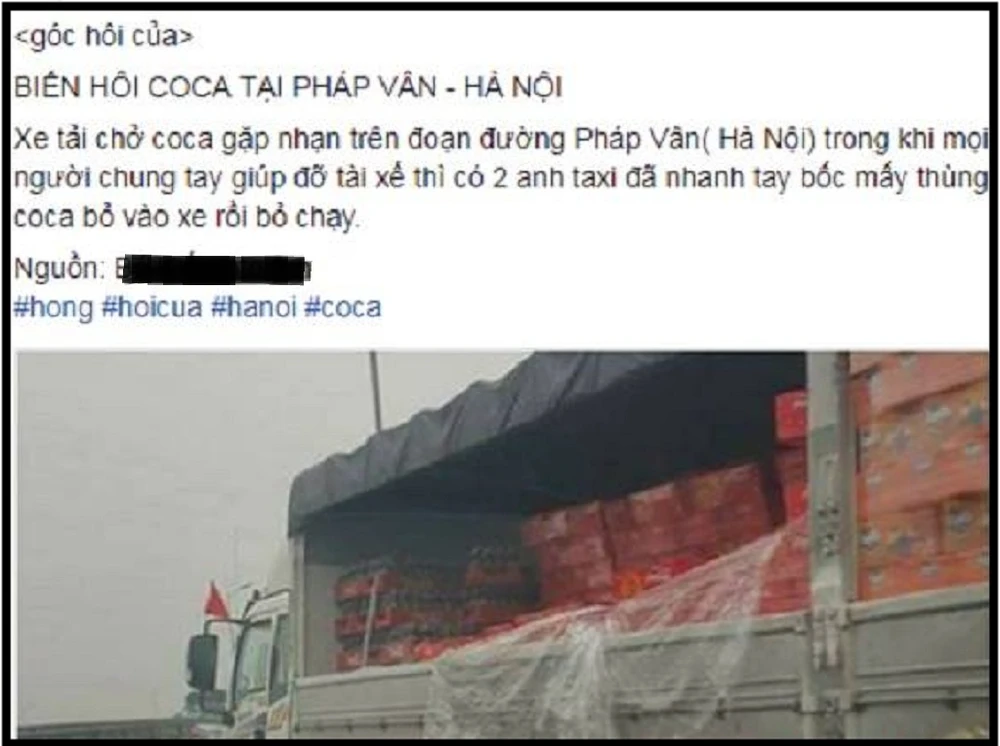 Công an xác minh vụ hôi của trên đường ở Hà Nội ảnh 1 Công an xác minh vụ hôi của trên đường ở Hà Nội ảnh 1