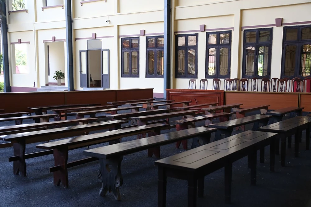 Cận cảnh sân tòa 1.000 m2 xét xử cựu tướng Phan Văn Vĩnh