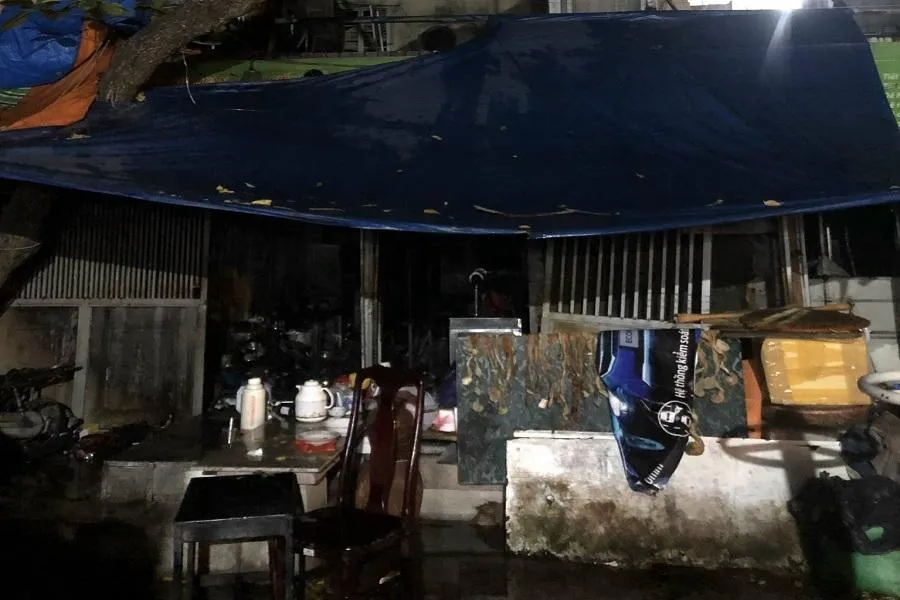 Hiện trường vụ cháy. Ảnh: Đ.N