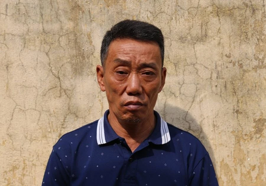 Đào Ngọc Thìn tại cơ quan công an. Ảnh: CA