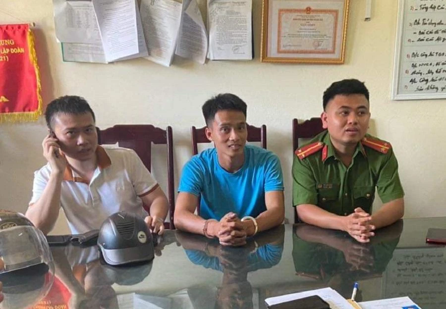 Triệu Quân Sự bị bắt sau gần một ngày trốn khỏi trại giam. Ảnh: UYÊN TRANG