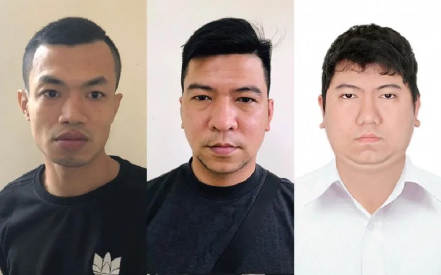 Ba nghi phạm Tính, Hà và Tình. Ảnh: CACC