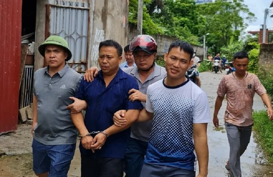 Nghi phạm Đinh Hữu Hải bị bắt giữ. Ảnh: CACC Nghi phạm Đinh Hữu Hải bị bắt giữ. Ảnh: CACC