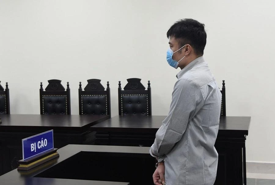 Đặng Văn Nhân tại tòa. Ảnh: UYÊN TRANG