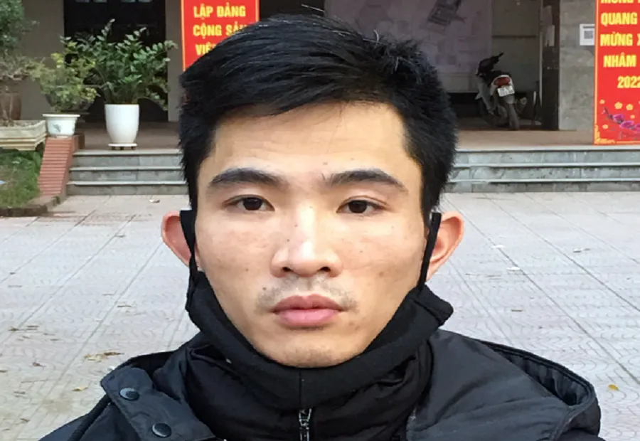 Nguyễn Trung Huyên tại thời điểm bị bắt giữ. Ảnh: CACC