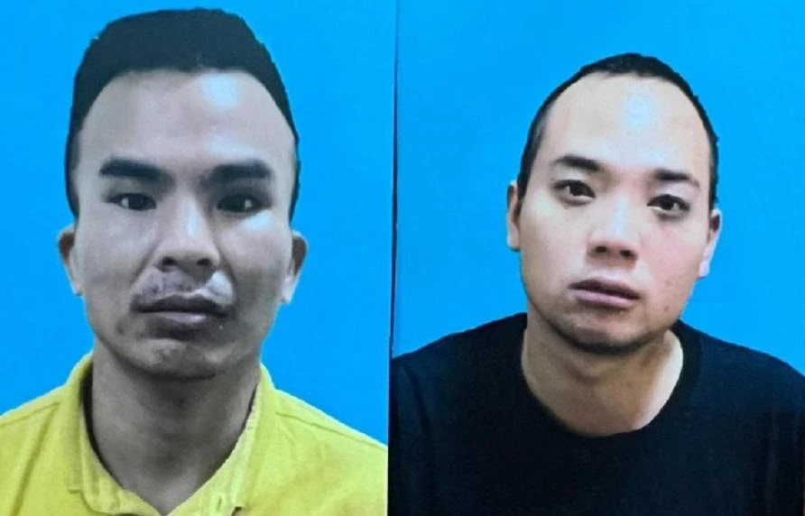 Hai nghi phạm Trần Văn Sùng và Vũ Quang Hưng. Ảnh: ANTĐ