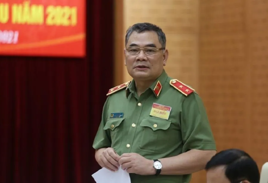Trung tướng Tô Ân Xô, Chánh văn phòng kiêm Người phát ngôn Bộ Công an. Ảnh: UYÊN TRANG