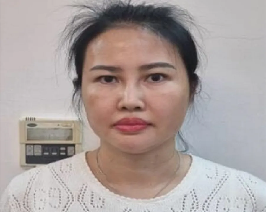 Bị can Hoàng Thị Thúy Nga, chủ tịch Hội đồng sáng lập NSJ Group. Ảnh: CACC