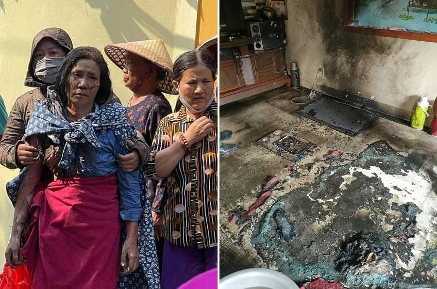 Hiện trường vụ việc. Ảnh: H.Q