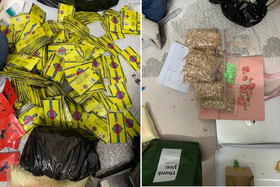 Ma túy bị thu giữ trong đường dây phạm tội. Ảnh: CACC Ma túy bị thu giữ trong đường dây phạm tội. Ảnh: CACC