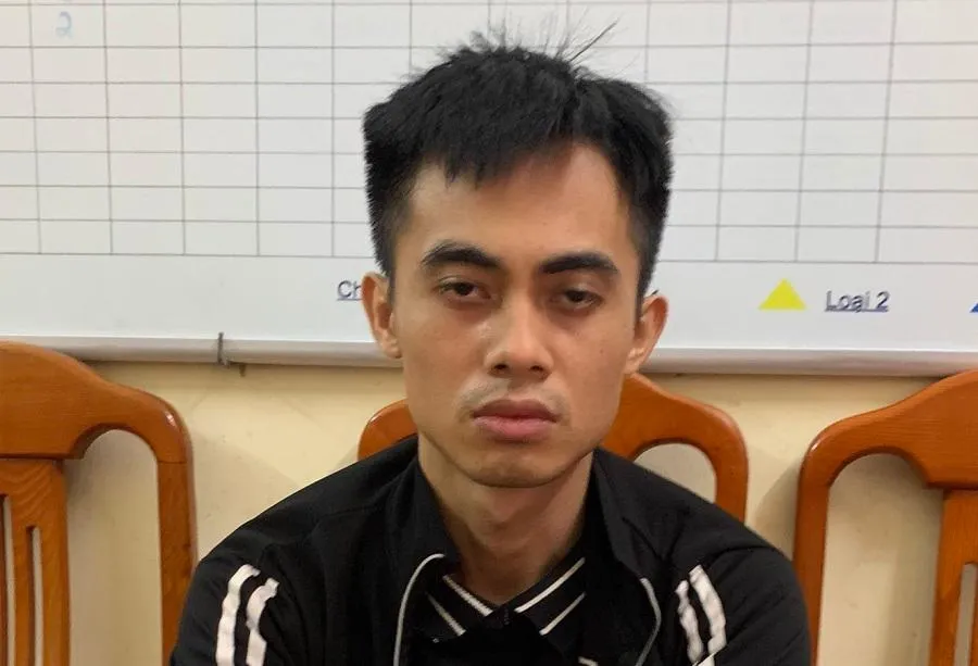 Thân Văn Hiếu tại cơ quan điều tra. Ảnh: CACC