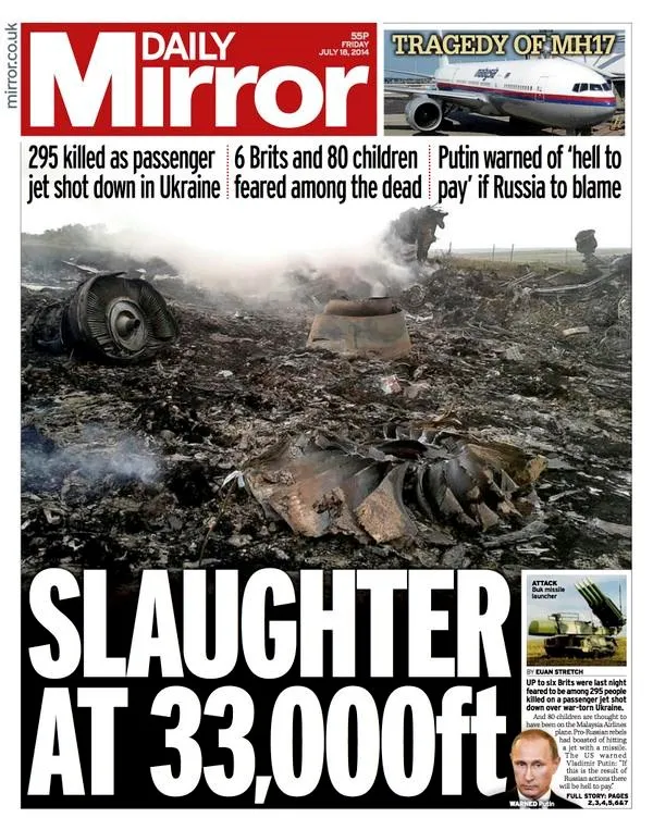 MH17: Báo chí phương Tây đồng loạt đổ lỗi cho Nga ảnh 7