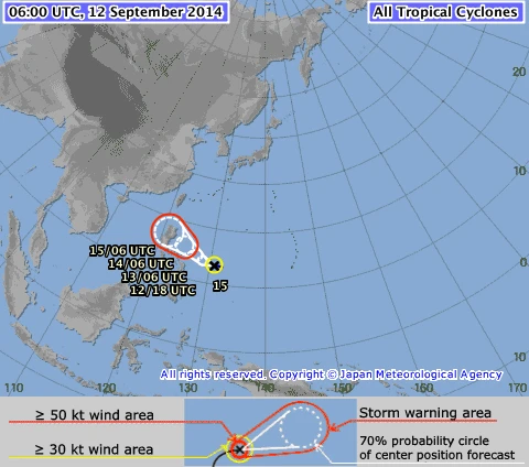 Tin bão gần Biển Đông chiều 12/9 ảnh 2