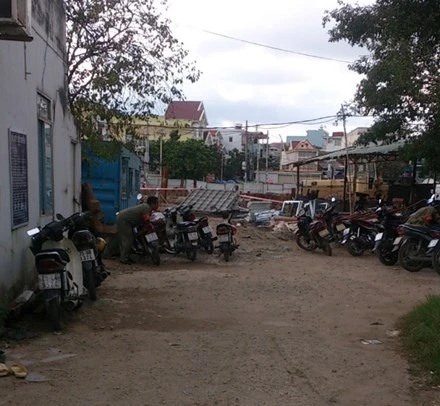 Hiện trường nạn nhân tử vong tại công trình.