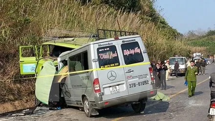 Hiện trường vụ tai nạn. Ảnh: Ninh Đức Phương/TTXVN.