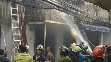 Hiện trường vụ cháy.