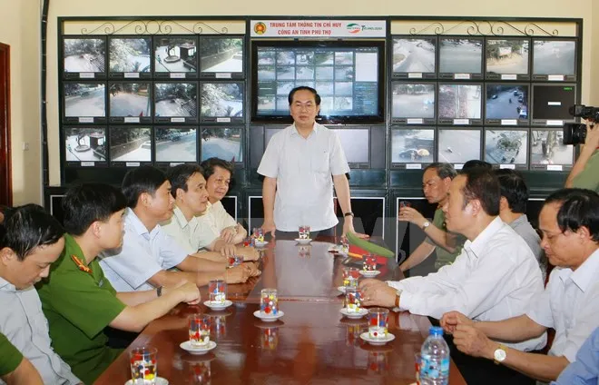 Huy động gần 1.000 chiến sỹ túc trực bảo vệ Lễ hội Đền Hùng ảnh 1