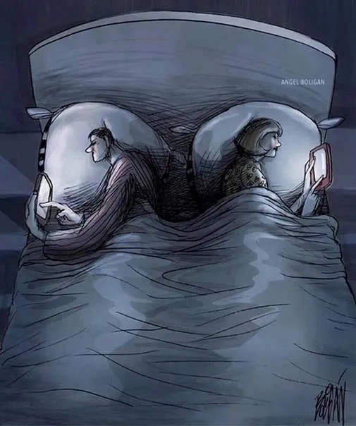 Chùm tranh châm biếm đáng suy nghĩ về cuộc sống và chiếc smartphone ảnh 13