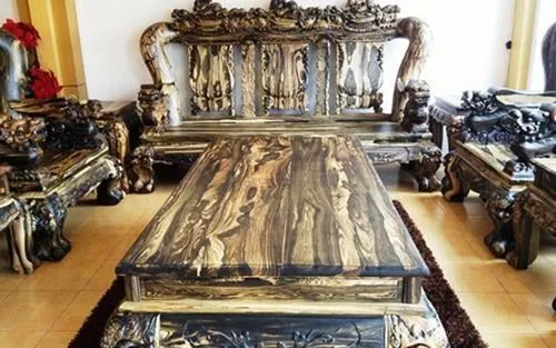 Bộ bàn ghế gỗ sưa trăm tỷ đắt nhất Việt Nam - ảnh 5