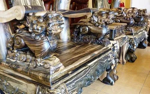 Bộ bàn ghế gỗ sưa trăm tỷ đắt nhất Việt Nam - ảnh 7