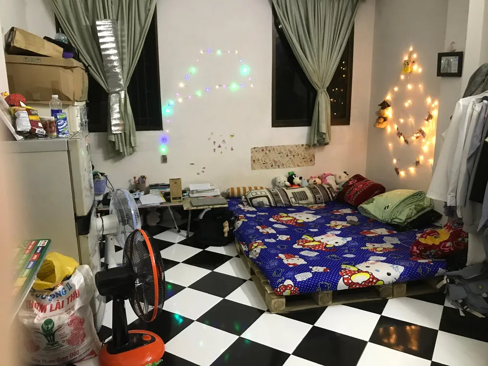Nơi ở trọ hiện tại của tác giả. Ảnh; NVCC