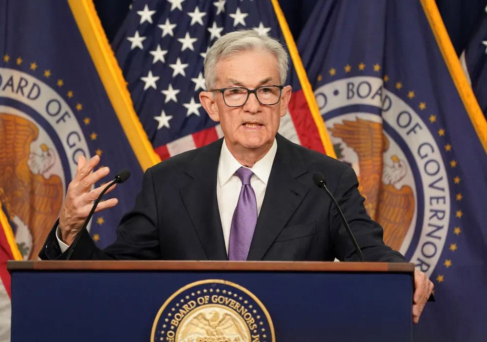 Chủ tịch Fed - ông Jerome Powell. Ảnh: REUTERS Powell sẵn sàng hạ lãi suất.jpg