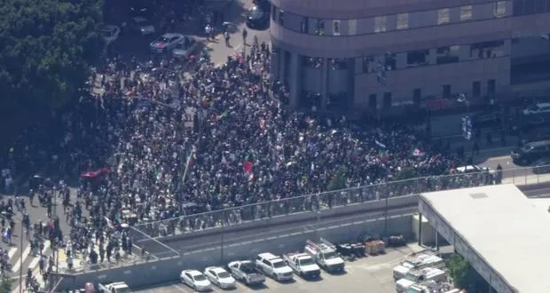 Biểu tình ở Los Angeles phản đối truy quét người nhập cư 080625.jpg