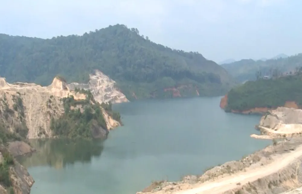Thủy điện Thượng Kun Tum, khu vực tâm chấn động đất. Ảnh: LK