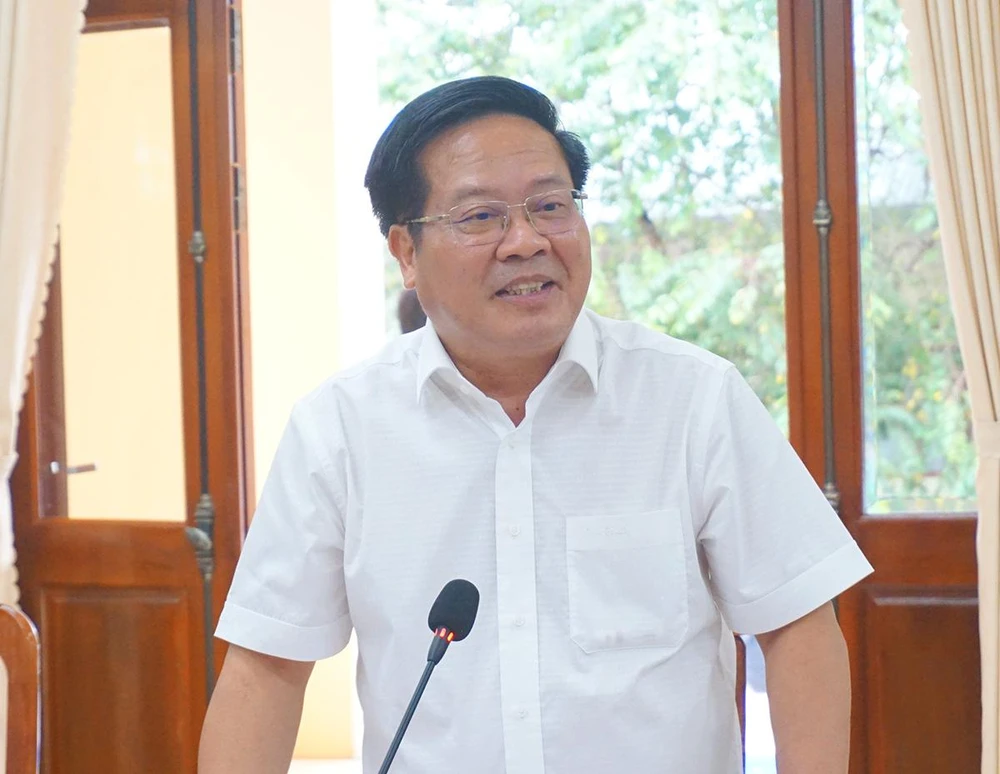 Ông Lê Ngọc Tuấn, Chủ tịch tỉnh Kon Tum nói sẵn sàng nhận công dân từ Quảng Nam. Ảnh: LK.