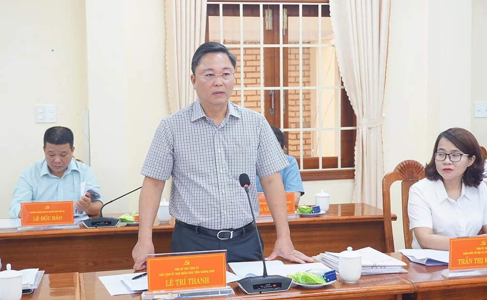 Ông Lê Trí Thành, Chủ tịch UBND tỉnh Quảng Nam muốn nhận thêm 3.000 ha đất. Ảnh: LK.