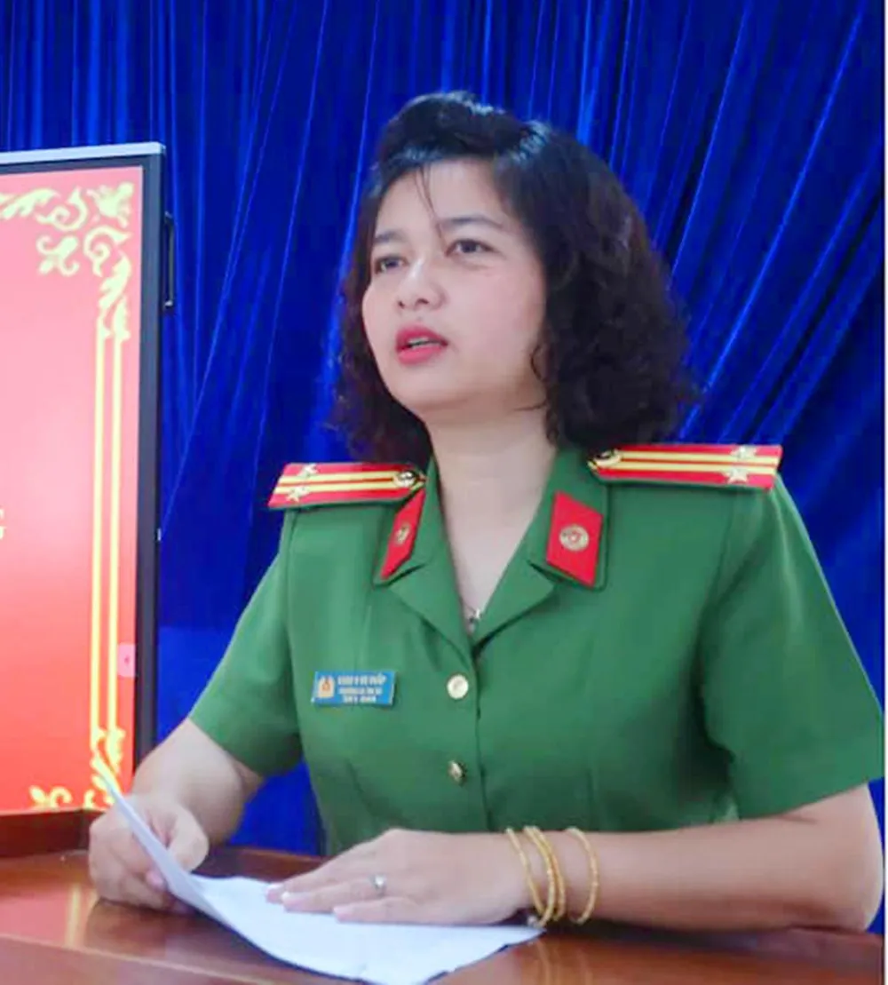 Trung tá Ksor H’Bơ Khắp. Ảnh: CA thị xã Ayun Pa.