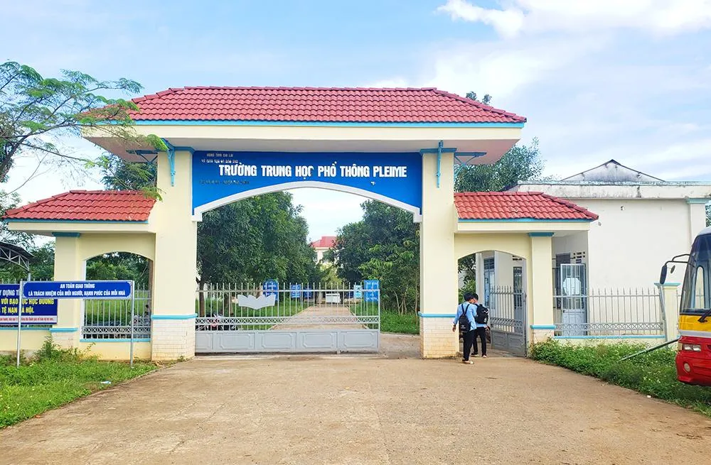 Trường THPT Pleime. Ảnh: CH.