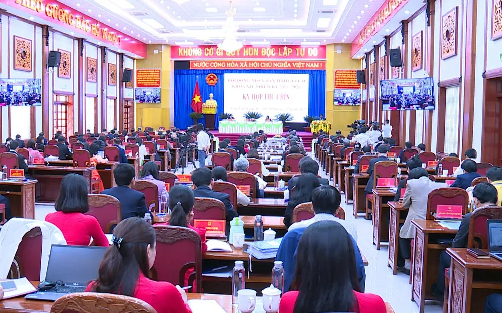 Toàn cảnh kỳ họp thứ 9 HĐND tỉnh Gia Lai. Ảnh: LK.