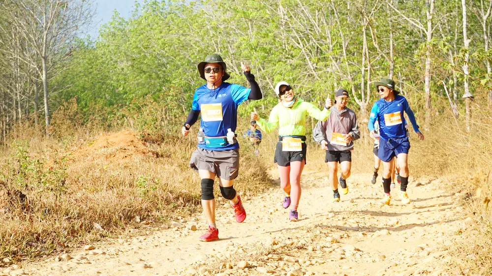 Ông Nguyễn Hữu Quế, Phó Chủ tịch UBND tỉnh Gia Lai chạy cự ly 21 km.
