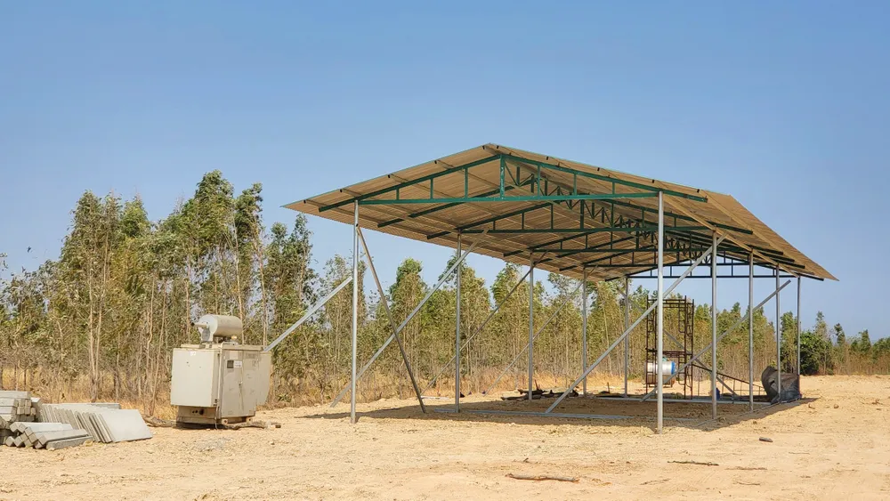 Một công trình xây dựng không phép trên đất lâm nghiệp. Ảnh: LK.