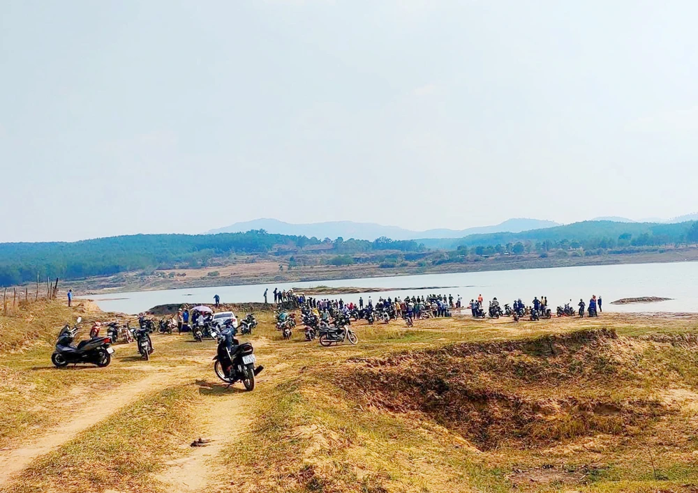 Hiện trường vụ đuối nước. Ảnh: KT.